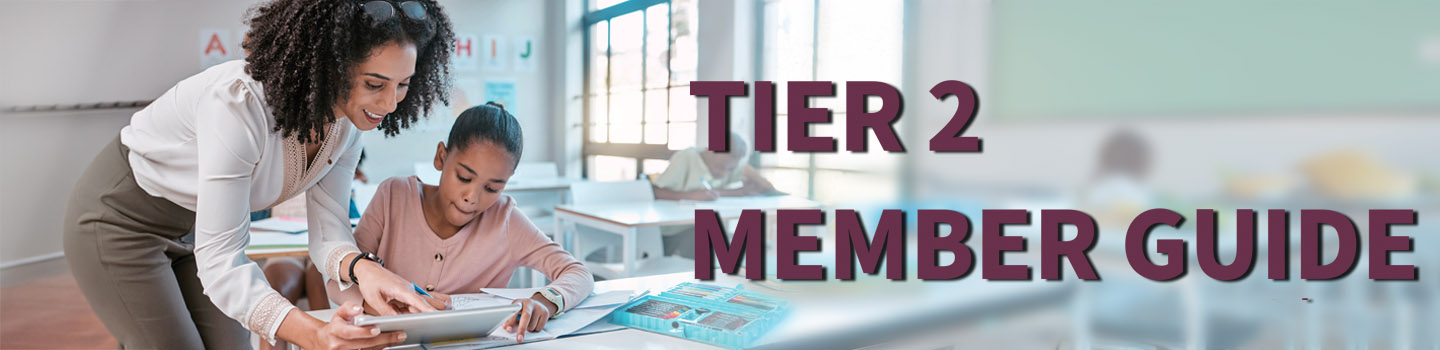 Tier 2 Member Guide Masthead